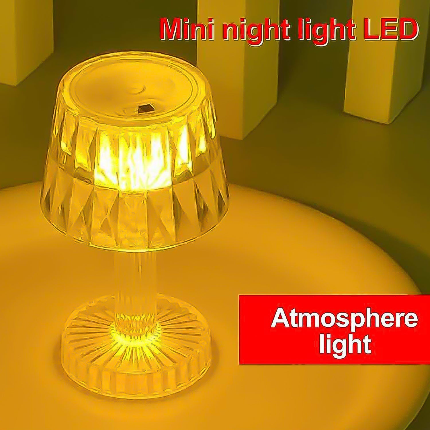 Led Candle Lamp Table Lamp Portable Plastic Lamps (1 Pc Small)