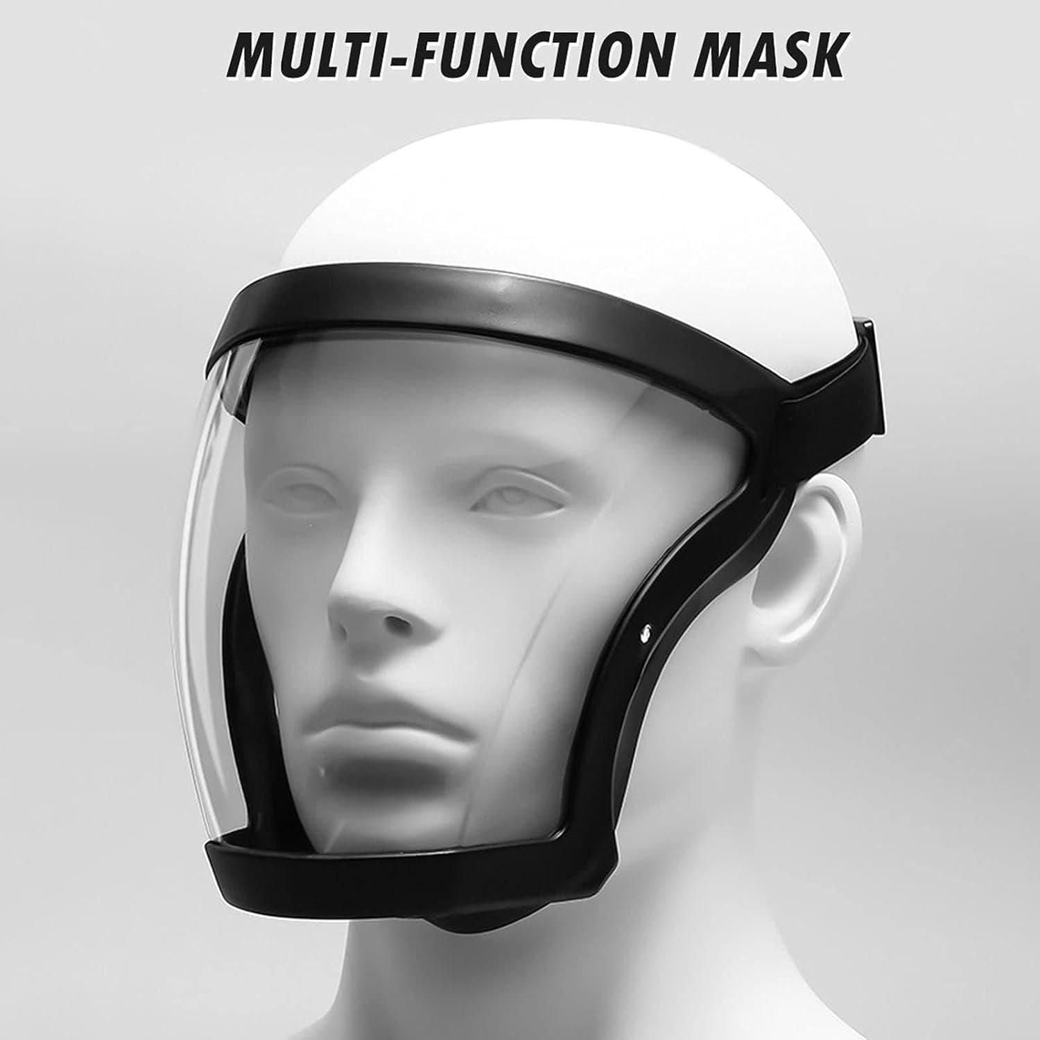 ClearVision Full Face Mask - Anti-Fog Transparent Protection for Comfort and Clarity